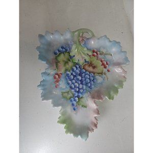 Gerold Porzellan Bavaria 13.5" Grapes  Leaves Serving Platter West Germany